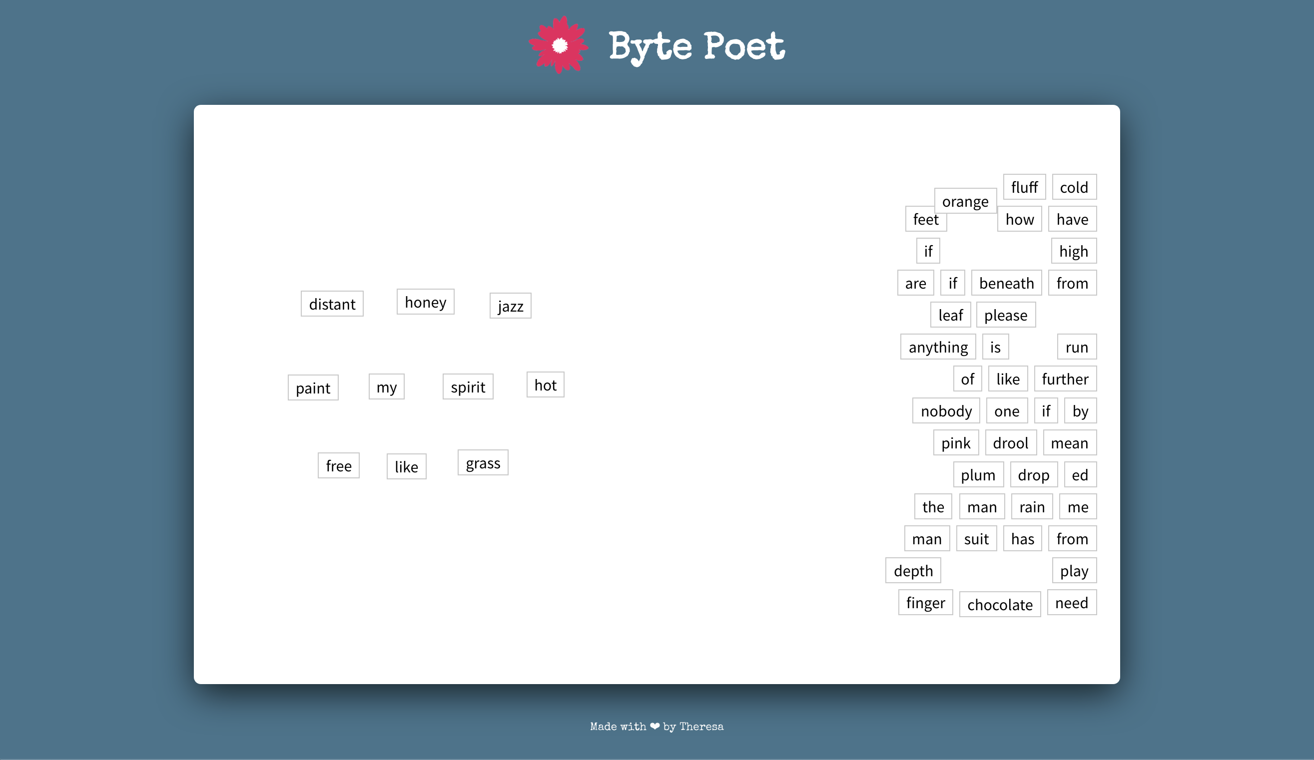 Byte Poet screenshot